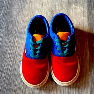 Multi colored Vans for kids.